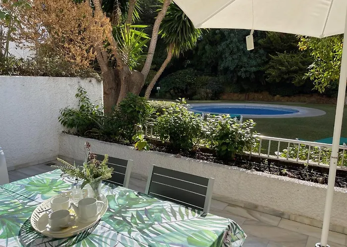 Planta Jardin Con Gran Terraza, Soleado 132 Lägenhet Marbella